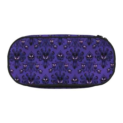 NImongt Federmäppchen, Motiv: Haunted Mansion, stilvoll, für Schule, Make-up, Reisen, Büro, Klasse, Schwarz , Einheitsgröße, Taschen-Organizer NImongt Federmäppchen, Motiv: Haunted Mansion, stilvoll, für Schule, Make-up, Reisen, Büro, Klasse, Schwarz , Einheitsgröße, Taschen-Organizer von NImongt