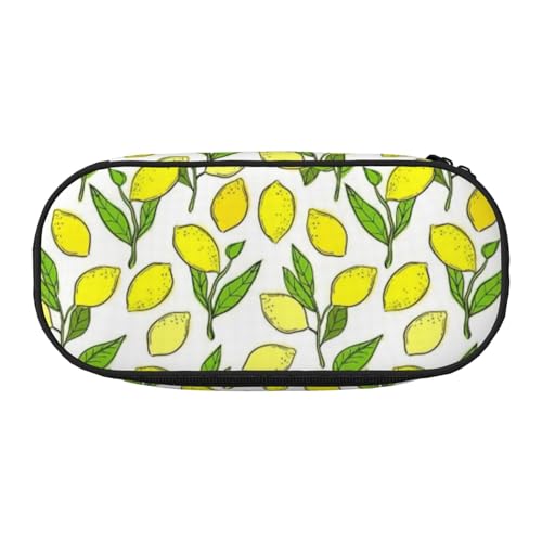 NImongt Federmäppchen, Motiv: gelbe frische Zitronen, für Schule, Make-up, Reisen, Büro, Klasse, Schwarz , Einheitsgröße, Taschen-Organizer NImongt Federmäppchen, Motiv: gelbe frische Zitronen, für Schule, Make-up, Reisen, Büro, Klasse, Schwarz , Einheitsgröße, Taschen-Organizer von NImongt