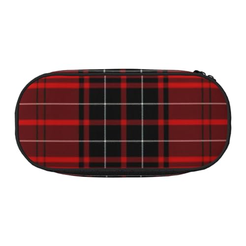 NImongt Federmäppchen mit Karomuster, für Schule, Make-up, Reisen, Büro, Klasse, Rot und Schwarz, Schwarz , Einheitsgröße, Taschen-Organizer NImongt Federmäppchen mit Karomuster, für Schule, Make-up, Reisen, Büro, Klasse, Rot und Schwarz, Schwarz , Einheitsgröße, Taschen-Organizer von NImongt