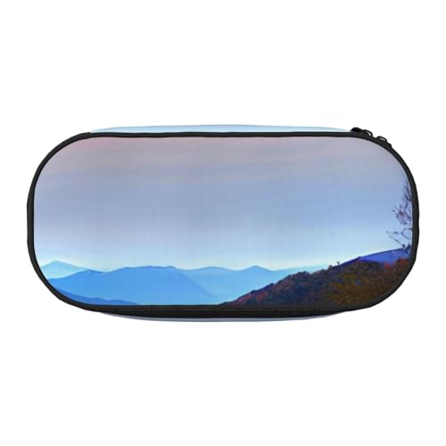 NImongt Stylisches Federmäppchen, Motiv: Blue Ridge Mountains, Schulbedarf, Make-up, Reisen, Büro, Unterricht, Schwarz , Einheitsgröße, Taschen-Organizer NImongt Stylisches Federmäppchen, Motiv: Blue Ridge Mountains, Schulbedarf, Make-up, Reisen, Büro, Unterricht, Schwarz , Einheitsgröße, Taschen-Organizer von NImongt