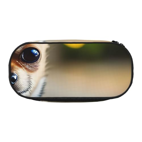 NImongt Stylisches Federmäppchen mit Chihuahua-Motiv, für Schule, Make-up, Reisen, Büro, Klasse, Schwarz , Einheitsgröße, Taschen-Organizer NImongt Stylisches Federmäppchen mit Chihuahua-Motiv, für Schule, Make-up, Reisen, Büro, Klasse, Schwarz , Einheitsgröße, Taschen-Organizer von NImongt