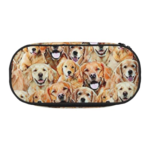 NImongt Stylisches Federmäppchen mit Labrador-Retriever-Motiv, für Schule, Make-up, Reisen, Büro, Klasse, Schwarz , Einheitsgröße, Taschen-Organizer NImongt Stylisches Federmäppchen mit Labrador-Retriever-Motiv, für Schule, Make-up, Reisen, Büro, Klasse, Schwarz , Einheitsgröße, Taschen-Organizer von NImongt