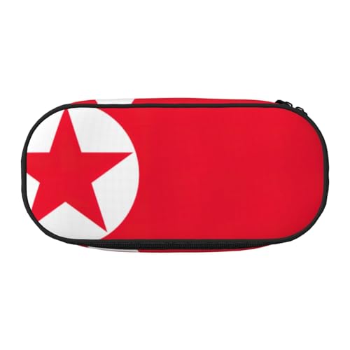NImongt Stylisches Federmäppchen mit koreanischer Flagge, für Schule, Make-up, Reisen, Büro, Unterricht, Schwarz , Einheitsgröße, Taschen-Organizer von NImongt