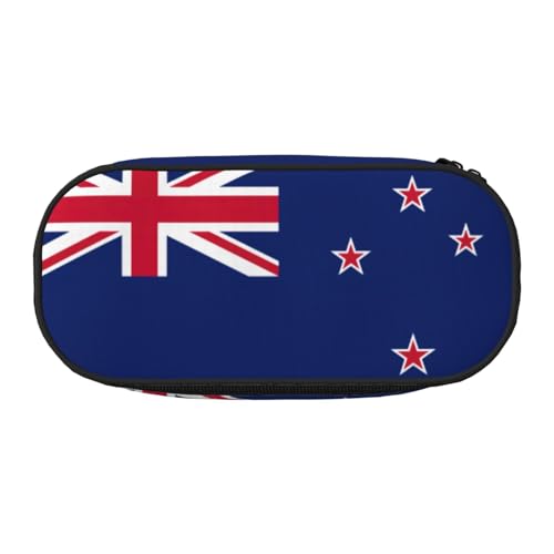 NImongt Stylisches Federmäppchen mit neuseeländischer Flagge, für Schule, Make-up, Reisen, Büro, Unterricht, Schwarz , Einheitsgröße, Taschen-Organizer NImongt Stylisches Federmäppchen mit neuseeländischer Flagge, für Schule, Make-up, Reisen, Büro, Unterricht, Schwarz , Einheitsgröße, Taschen-Organizer von NImongt