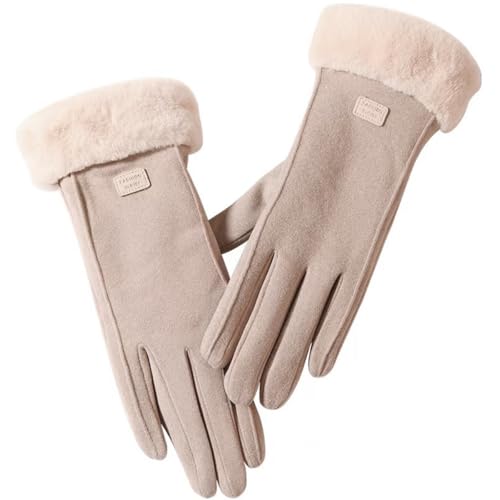 Damen Winter Warm Touchscreen Handschuhe mit Fleece Gefütterte Strick winterhandschuhe für Kaltes Wetter von NJCXOLA