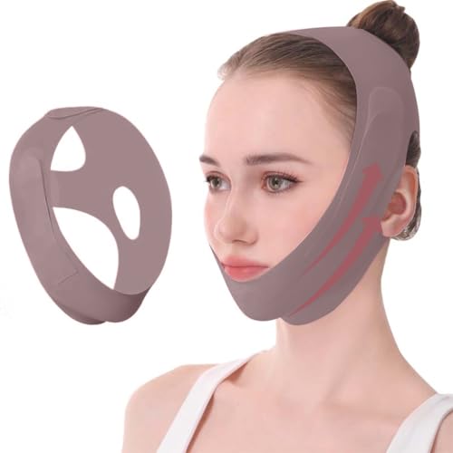 NJCXOLA V-förmiges Kinn Gesichtsstraffungsband,Face-Lifting Maske für Frauen,gesichtsmaske v line lifting maske,Lila NJCXOLA V-förmiges Kinn Gesichtsstraffungsband,Face-Lifting Maske für Frauen,gesichtsmaske v line lifting maske,Lila von NJCXOLA