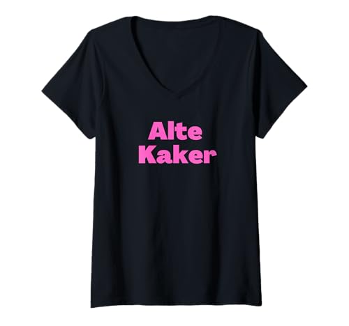 Damen Jiddisch Alte Kaker T-Shirt mit V-Ausschnitt Damen Jiddisch Alte Kaker T-Shirt mit V-Ausschnitt von NJG Designs