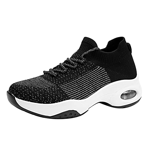 Damen Sportschuhe Walkingschuhe Outdoorschuhe Mesh Tennisschuhe Frauen Outdoor Mesh Einfarbig Sportschuhe Runing Atmungsaktive Schuhe Turnschuhe Weiß von NJGRAE