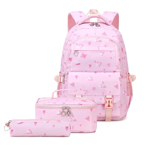 NJIEzhao 3 Teile/Satz Schule Tasche for Mädchen Kinder Rucksack Schul Teenager Kind Mit Lunchbox Schultaschen Set(Color 6) von NJIEzhao