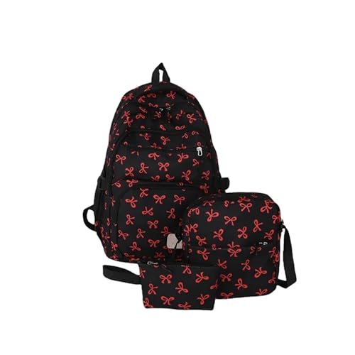 NJIEzhao Leichter Rucksack mit großer Kapazität und Zwei Schultergurten for Reisende College-Mädchen Schultaschen Set(Color 3) von NJIEzhao