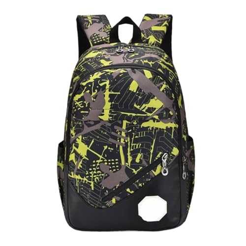 NJIEzhao Schule Bapa for Jungen und Mädchen Student Buch Tasche Kinder Reisen Urlaub SLE Wandern Schultaschen Set(Green only Backpacks) von NJIEzhao