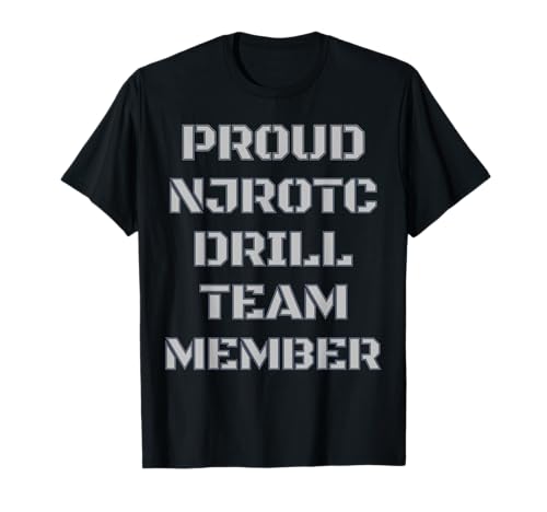 Stolzes NJROTC Drill Teammitglied Kadett Herren Jungen Damen NJROTC T-Shirt Stolzes NJROTC Drill Teammitglied Kadett Herren Jungen Damen NJROTC T-Shirt von NJROTC Naval Junior ROTC Cadet US Military Designs