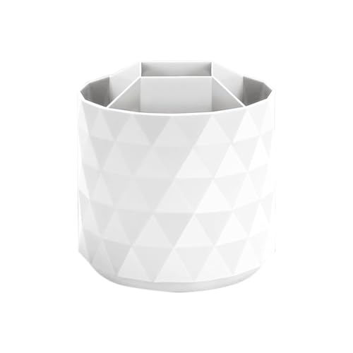 NJTHNTJR 360° Rotierender Schreibtisch-Organizer 5 Fächer Niedliche Stifte-Aufbewahrungsbox Make-Up-Pinsel Schule Büro Schreibwarenbedarf von NJTHNTJR