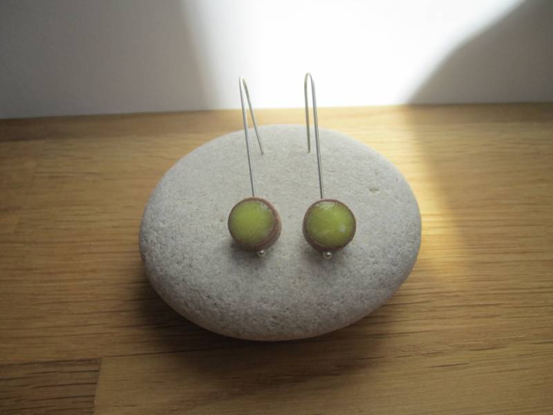 Ohrringe Aus Sandstein Und Silber von NJceramiques