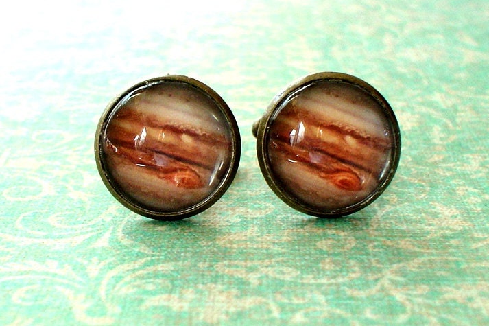 20% Off 16 Mm Jupiter Planet Manschettenknüpfe, Herren Accessoires, Anker Perfekte Geschenkidee von NJsDreamBoxes