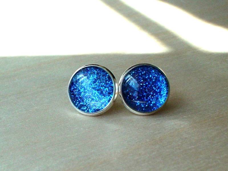 20% Off Glitzernde Nachtblaue Ohrstecker/Ideales Geschenk Für Sie von NJsDreamBoxes