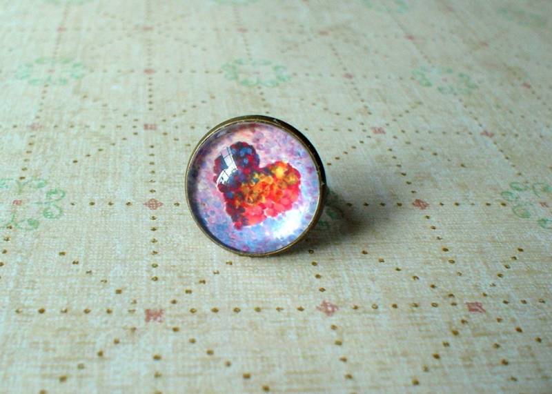 20% Off - Read My Heart Rot Pink Ring, Morden Mode, Süße Geschenkidee 20% Off - Read My Heart Rot Pink Ring, Morden Mode, Süße Geschenkidee von NJsDreamBoxes