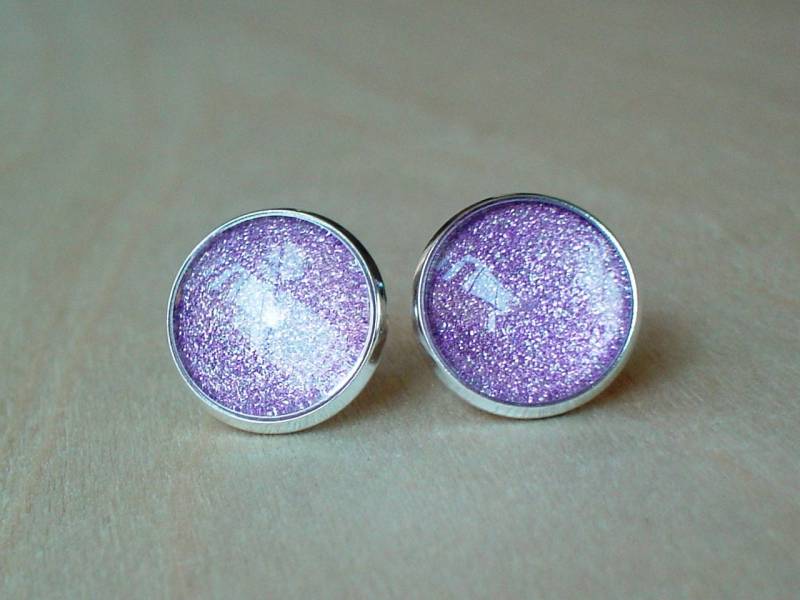 Glitzernde Hellviolette Farbohrstecker/Toll Für Party, Schönes Geschenk Sie von NJsDreamBoxes