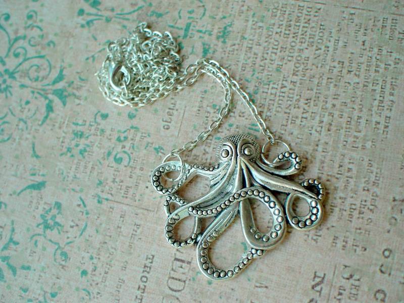 Vintage Silber Oktopus Halskette, Geschenkidee Vintage Silber Oktopus Halskette, Geschenkidee von NJsDreamBoxes