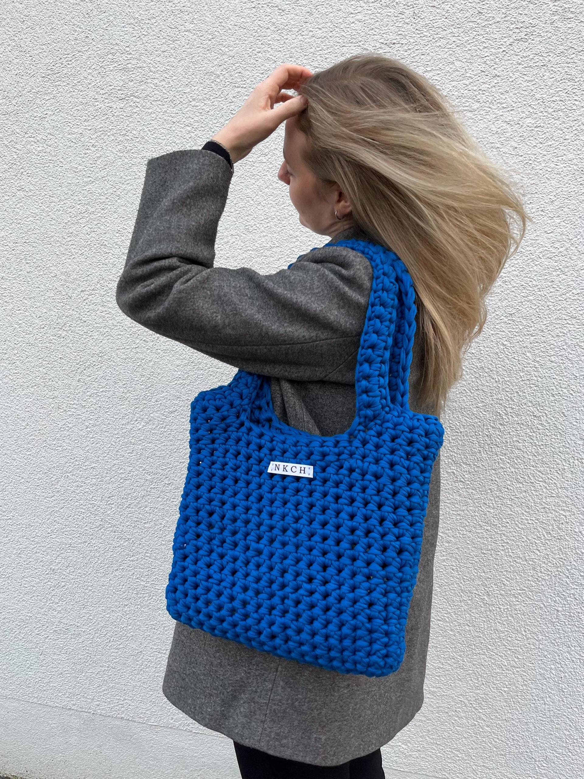 Tragetsche/Gehäkelte Tasche Jutebeutel Uni Tragetsche/Gehäkelte Tasche Jutebeutel Uni von NKCHshop
