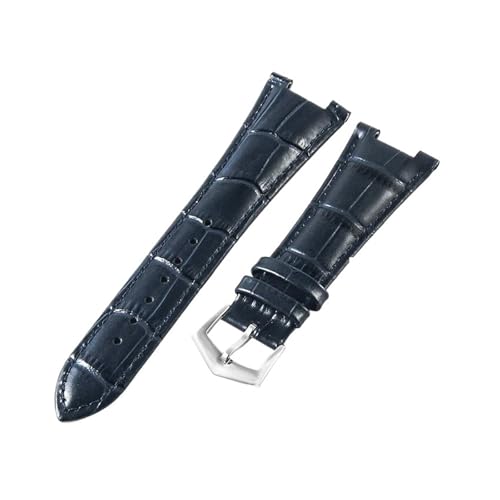 NKCVEZBW Kompatibel mit Patek Philippe Uhren mit Rindsleder Nautilus Serie 5712G 5711 Notch 13 Uhrenarmband 25 mm(Blue-ST-K20) von NKCVEZBW