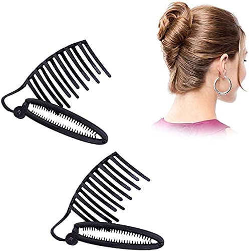 Nalakey Quick French Twist Haarnadel - French Stylish Braided Hairpin - Modern Braider Hair Tool - Haarstyling Tools Zubehör für Frauen DIY Haar Styling Hochsteckfrisur (2pcs) von NKY