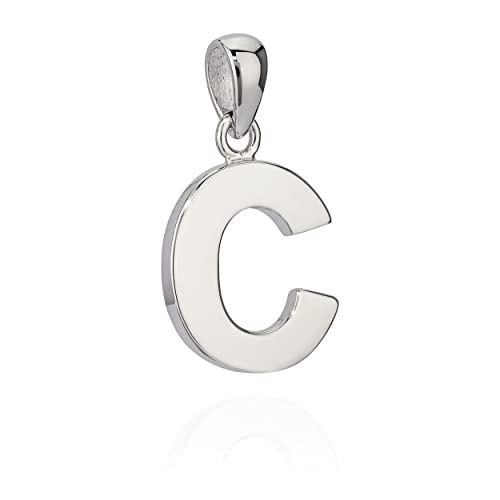 NKlaus 13x12mm Kettenanhänger Buchstabe C Silber 925 anlaufgeschützt glanz Alphabet 10034 von NKlaus