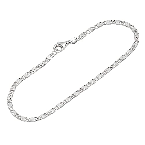 NKlaus 26cm Fußkette 925 Silber S Panzerkette diamantiert 2,4mm breite Fußgliederkette 14610 NKlaus 26cm Fußkette 925 Silber S Panzerkette diamantiert 2,4mm breite Fußgliederkette 14610 von NKlaus