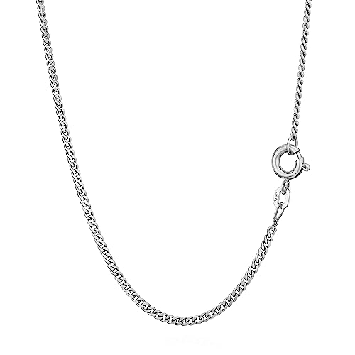 NKlaus 36cm Panzerkette 925 Silber elegante Halskette Breite: 1,6mm Collier 2,5g schwer 8892 von NKlaus
