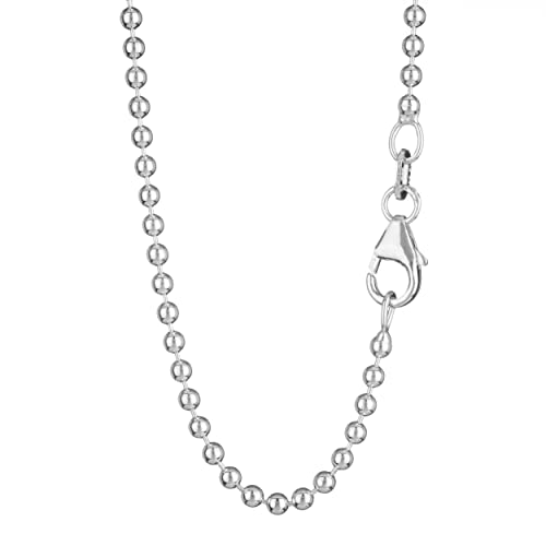 NKlaus 40cm Kugelkette 925 Silber elegante Halskette Breite: 2,2mm Collier 4,4g schwer 2303 von NKlaus