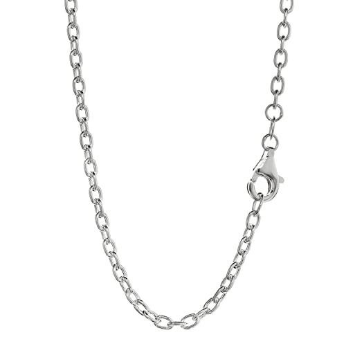 NKlaus 42cm Ankerkette 925 Silber elegante Halskette Breite: 2,4mm Collier 4,7g schwer 3808 von NKlaus