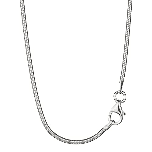 NKlaus 42cm Schlangenkette 925 Silber elegante Halskette Breite: 1,9mm Collier 9,3g schwer 8497 von NKlaus