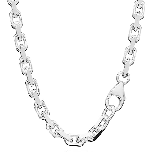 NKlaus 45cm Ankerkette 925 Silber elegante Halskette Breite: 5,0mm Collier 45,1g schwer 9290 von NKlaus