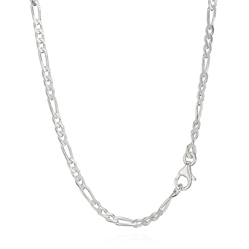 NKlaus 50cm Figarokette 925 Silber elegante Halskette Breite: 2,5mm Collier 6,6g schwer 5233 von NKlaus