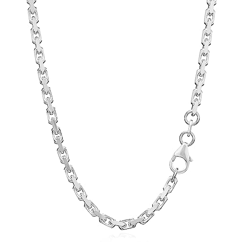 NKlaus 50cm Ankerkette 925 Silber elegante Halskette Breite: 3,0mm Collier 17,3g schwer 8959 von NKlaus