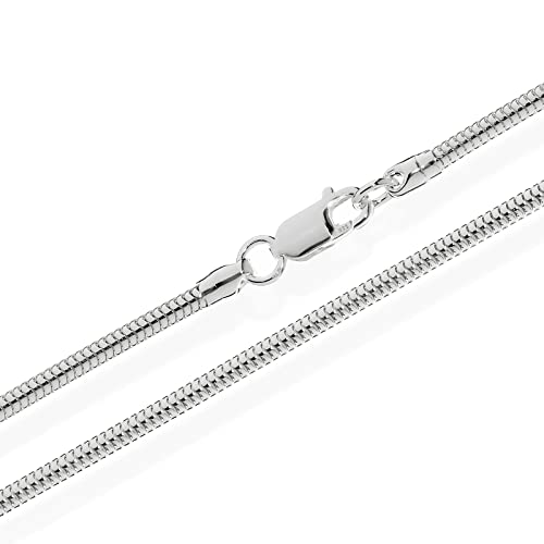 NKlaus 50cm Schlangenkette 925 Silber elegante Halskette Breite: 3,0mm Collier 16g schwer 4278 von NKlaus