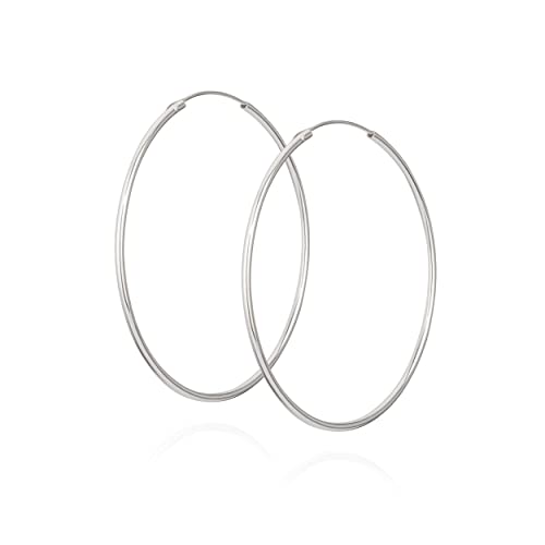 NKlaus 50mm PAAR 925 Sterling Silber Creole Ohrringe Ohrschmuck Ohrhänger 5170 NKlaus 50mm PAAR 925 Sterling Silber Creole Ohrringe Ohrschmuck Ohrhänger 5170 von NKlaus