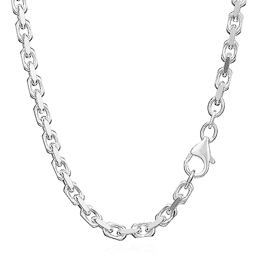 NKlaus 55cm Ankerkette 925 Silber elegante Halskette Breite: 3,8mm Collier 33,5g schwer 5893 von NKlaus