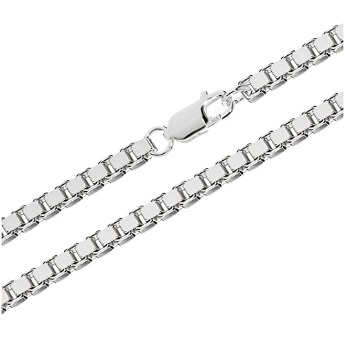 NKlaus 55cm Venezianerkette 925 Silber elegante Halskette Breite: 4,7mm Collier 65g schwer 4299 von NKlaus