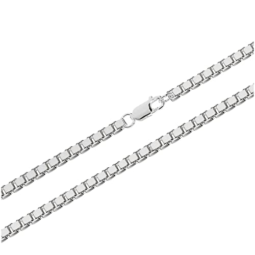 NKlaus 60cm Venezianerkette 925 Silber elegante Halskette Breite: 2,9mm Collier 27g schwer 4292 von NKlaus