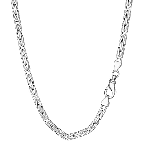 NKlaus 65cm Königskette 925 Silber elegante Halskette Breite: 5,7mm Collier 128g schwer 3474 von NKlaus