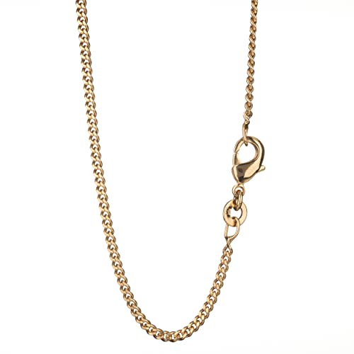 NKlaus 70cm Panzerkette Messing Vergoldet elegante Halskette Breite: 1,8mm Collier 5,2g schwer 5526 NKlaus 70cm Panzerkette Messing Vergoldet elegante Halskette Breite: 1,8mm Collier 5,2g schwer 5526 von NKlaus
