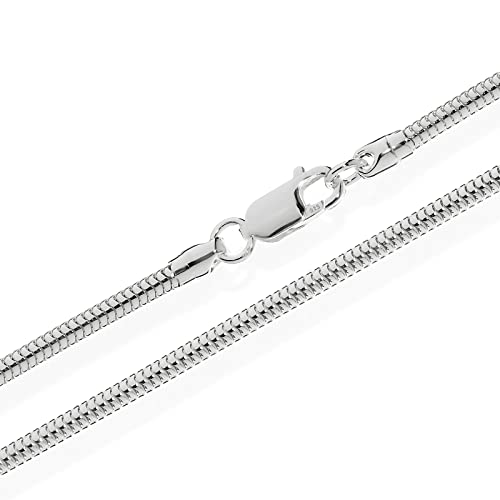 NKlaus 70cm Schlangenkette 925 Silber elegante Halskette Breite: 4,0mm Collier 36g schwer 4284 von NKlaus