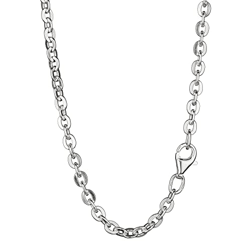 NKlaus 80cm Ankerkette 925 Silber elegante Halskette Breite: 3,3mm Collier 15,6g schwer 8404 von NKlaus