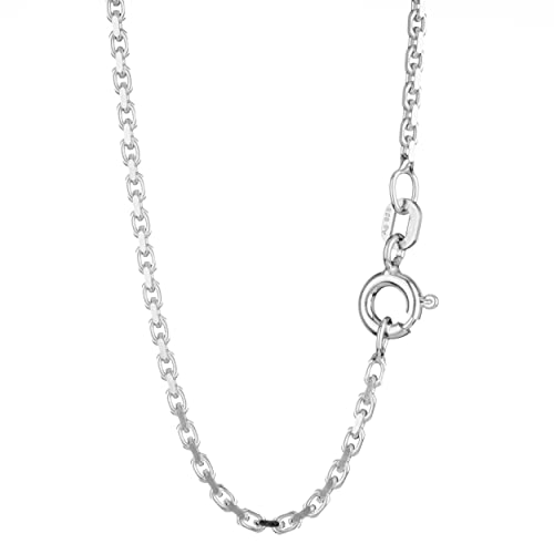 NKlaus 80cm Ankerkette 925 Silber elegante Halskette Breite: 1,6mm Collier 8,1g schwer 8770 von NKlaus