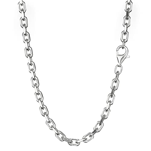 NKlaus 45cm Ankerkette 925 Silber elegante Halskette Breite: 3,7mm Collier 18,99g schwer 4475 von NKlaus