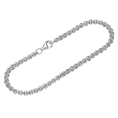 NKlaus Armband 925 Sterling Silber 19cm Steg Anker Kette Herren massiv Armbandkette Neu 12588 von NKlaus