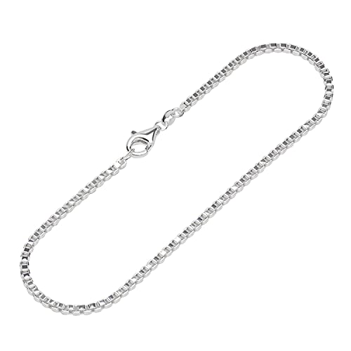 NKlaus Armband 925 Sterling Silber 19cm Venezianerkette rund Damen design Armbandkette 12486 von NKlaus