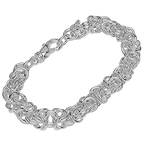 NKlaus Armband 925 Sterling Silber 22cm Königskette rund Herren designer Armbandkette 12128 von NKlaus