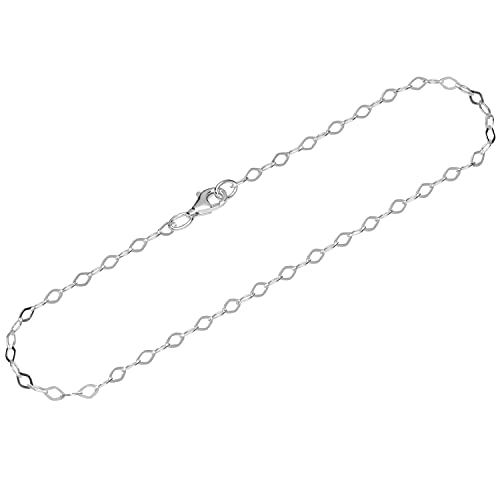 NKlaus Armband 925 Sterling Silber 24cm Ankerkette Damen designer Armbandkette exquisit 12788 von NKlaus